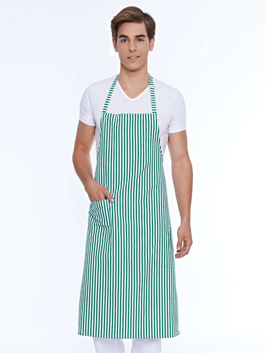 Latzschürze, gestreift / 01 M018-07