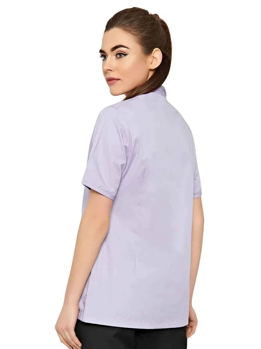 Damen-Kurzarmkittel Stehkragen / 01 M007-16 - ISMONT Workwear & Safety