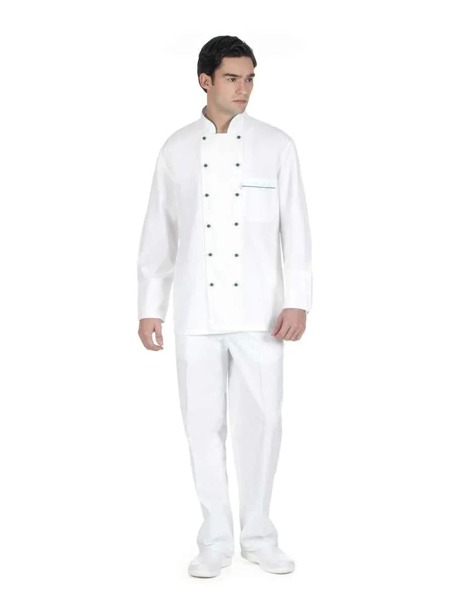 Herren Bundfaltenhose Weiß / 01 M009-11 - ISMONT Workwear & Safety