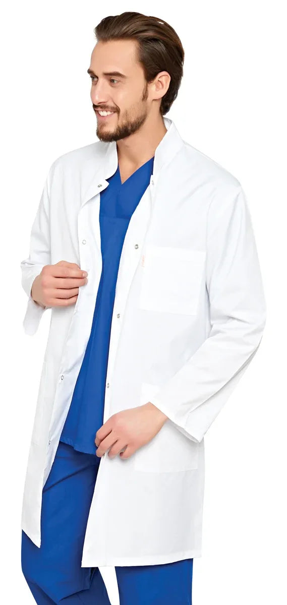 Herrenkittel mit Stehkragen / 01 M016-23 - ISMONT Workwear & Safety