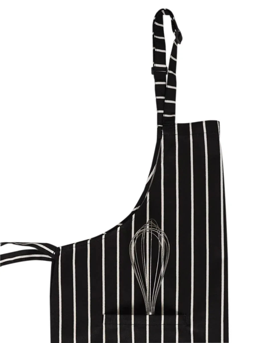 Gestreifte Latzschürze / 01 M018-09 - ISMONT Workwear & Safety