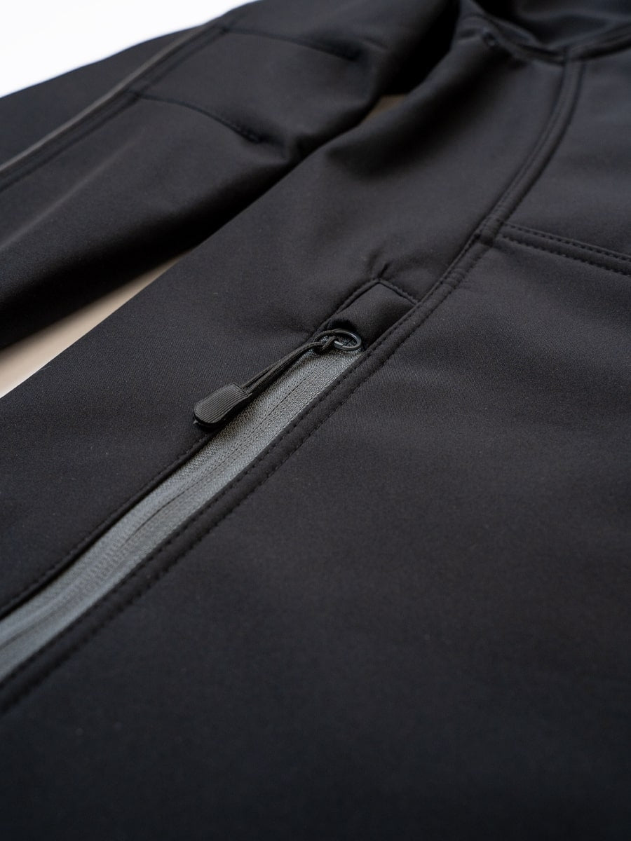 Softshell-Jacke mit Brusttasche und Reißverschluss