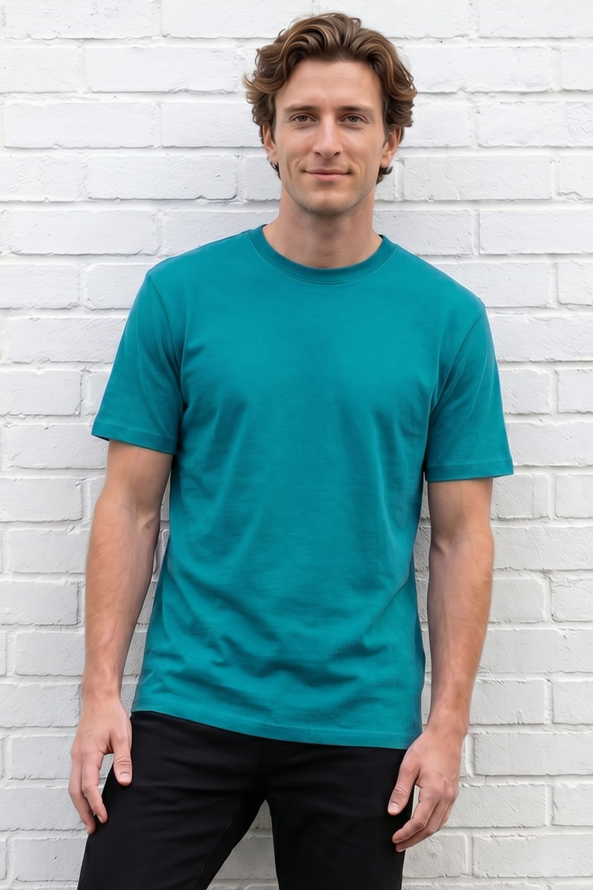 T-Shirt Rundhals Gruen | Arbeit & Freizeit ISMONT