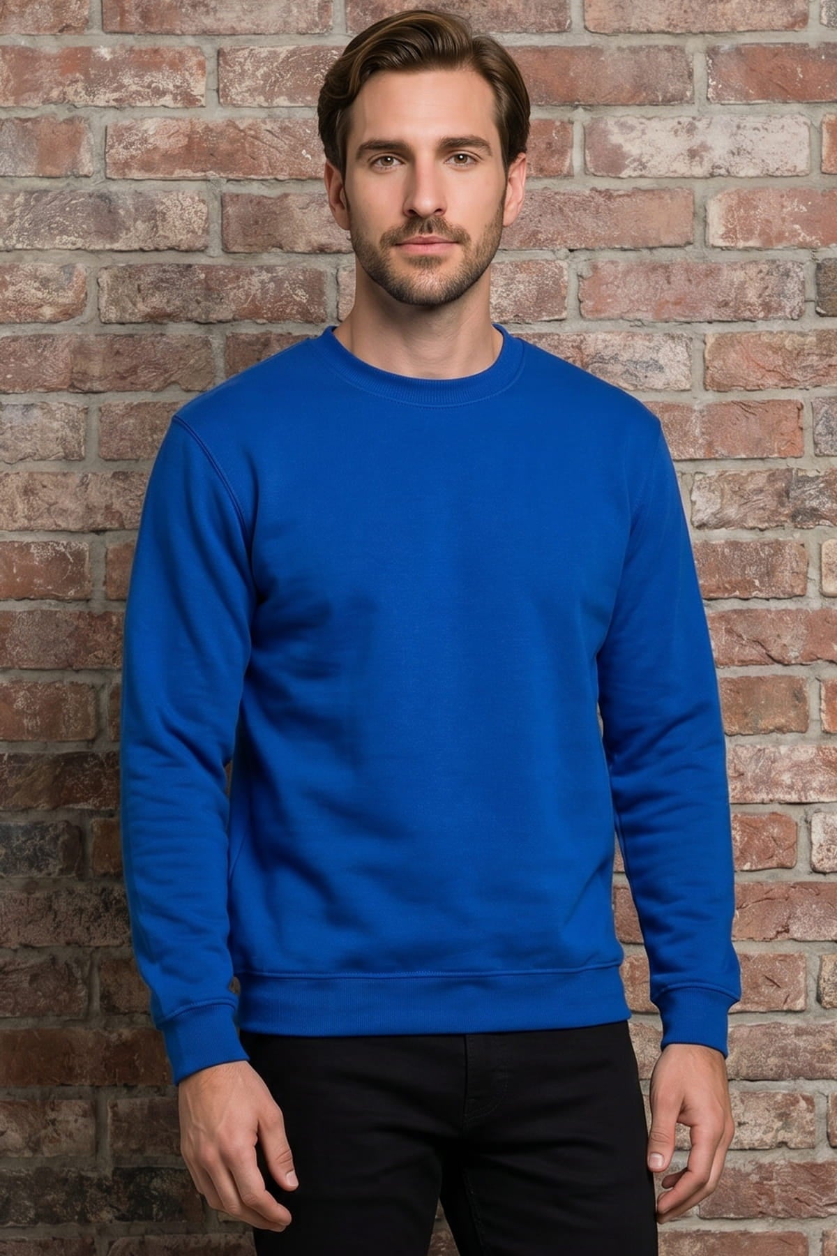 Sweatshirt Rundhals Kornblau | Arbeit & Freizeit ISMONT