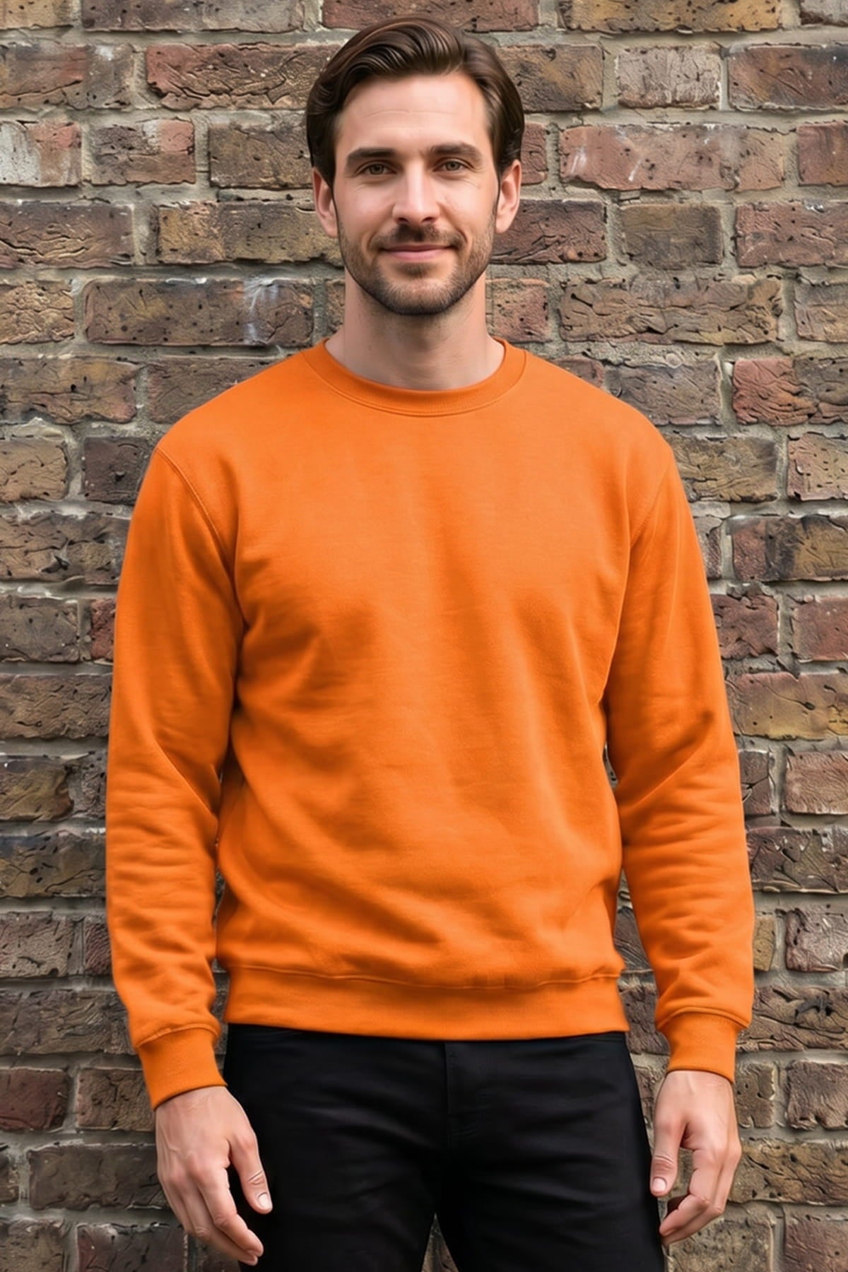 Sweatshirt Rundhals Orange | Arbeit & Freizeit ISMONT