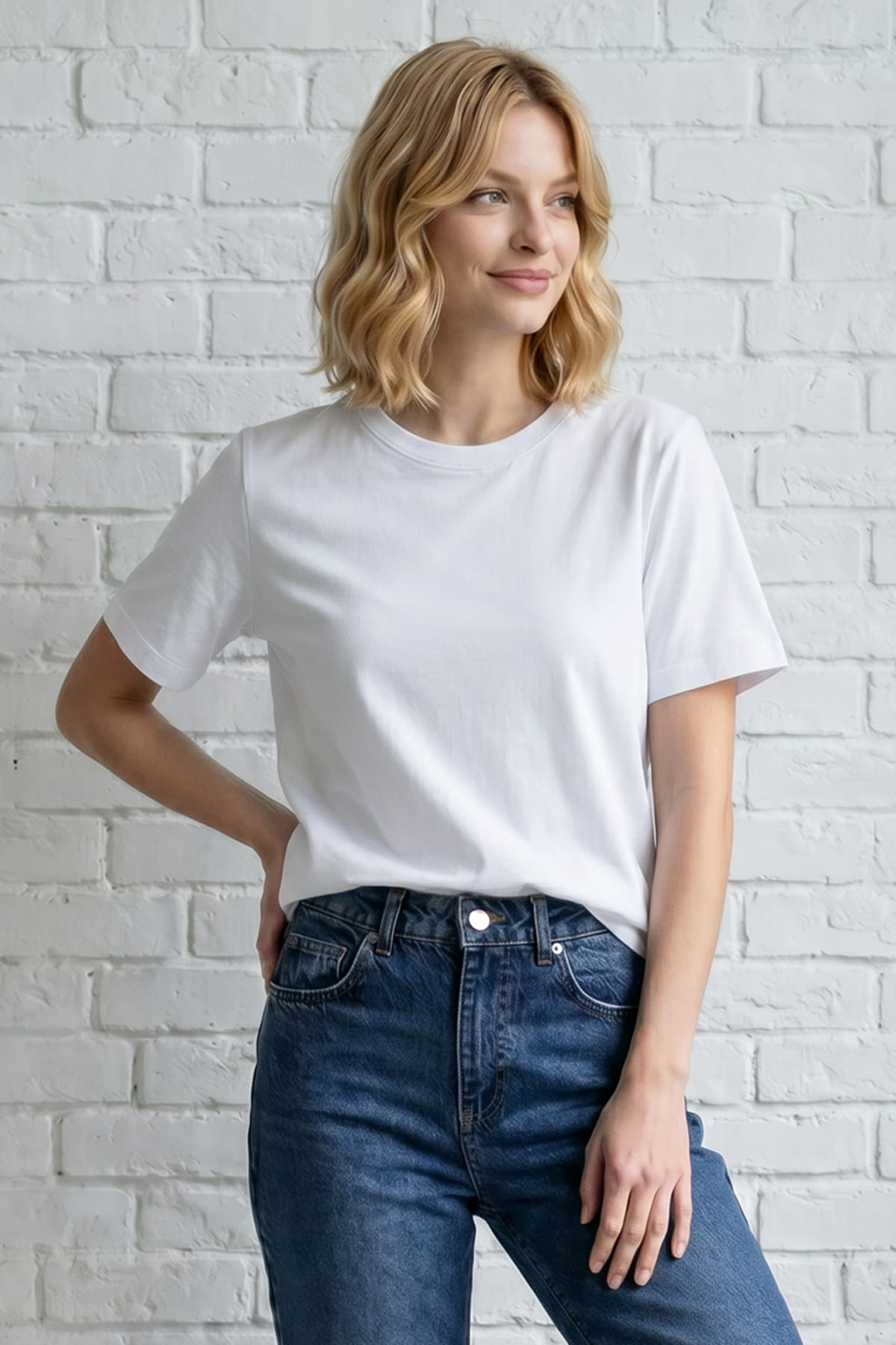 Damen T-Shirt Weiss | Arbeit & Service ISMONT