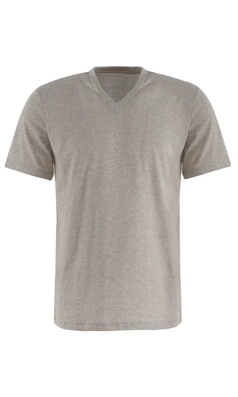 Herren T-Shirt V-Kragen Melange / 01 M066-40 - ISMONT Workwear & Safety