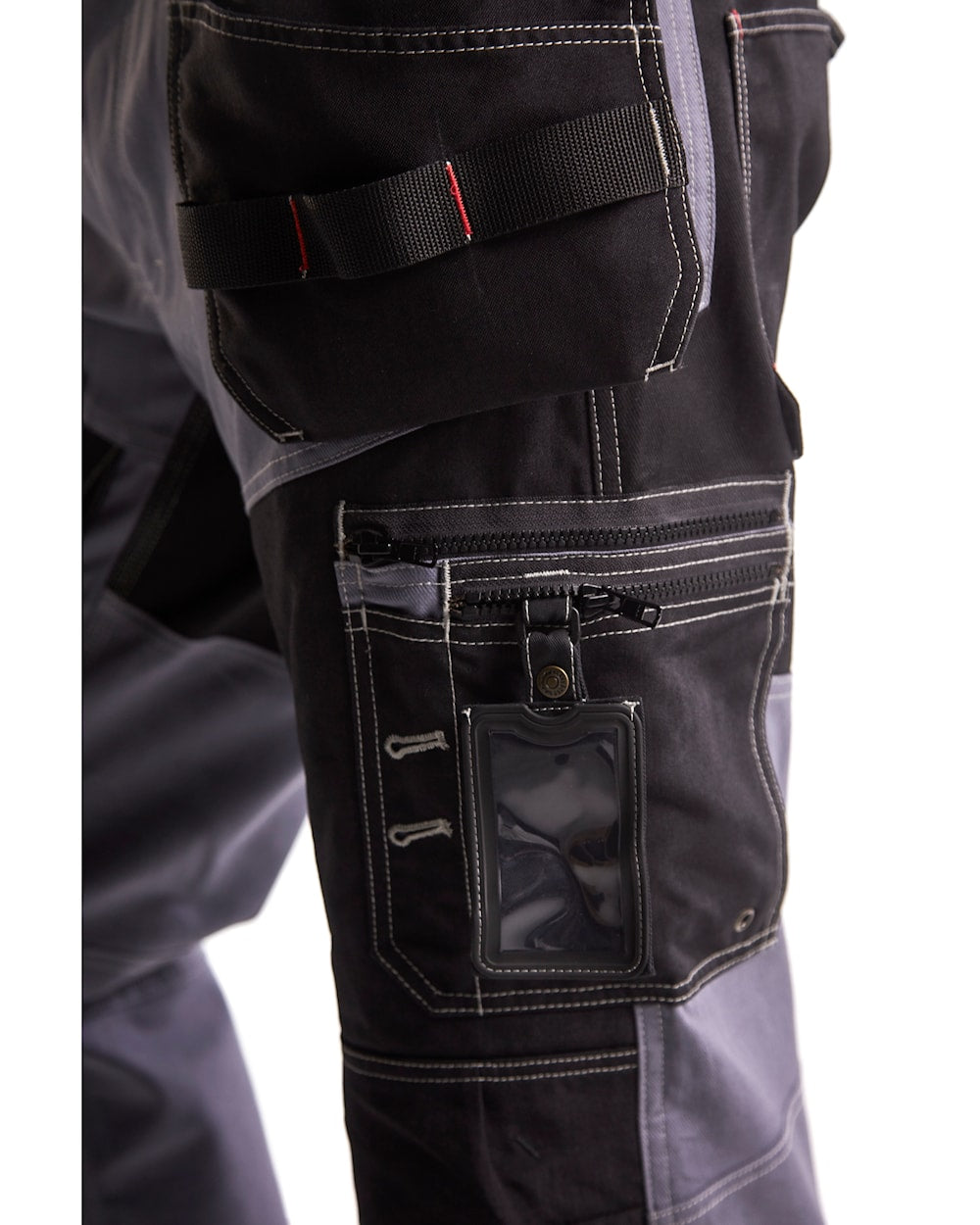 Arbeitshose mit Reißverschluss-Tasche und aufgesetzter Karten-/Handytasche