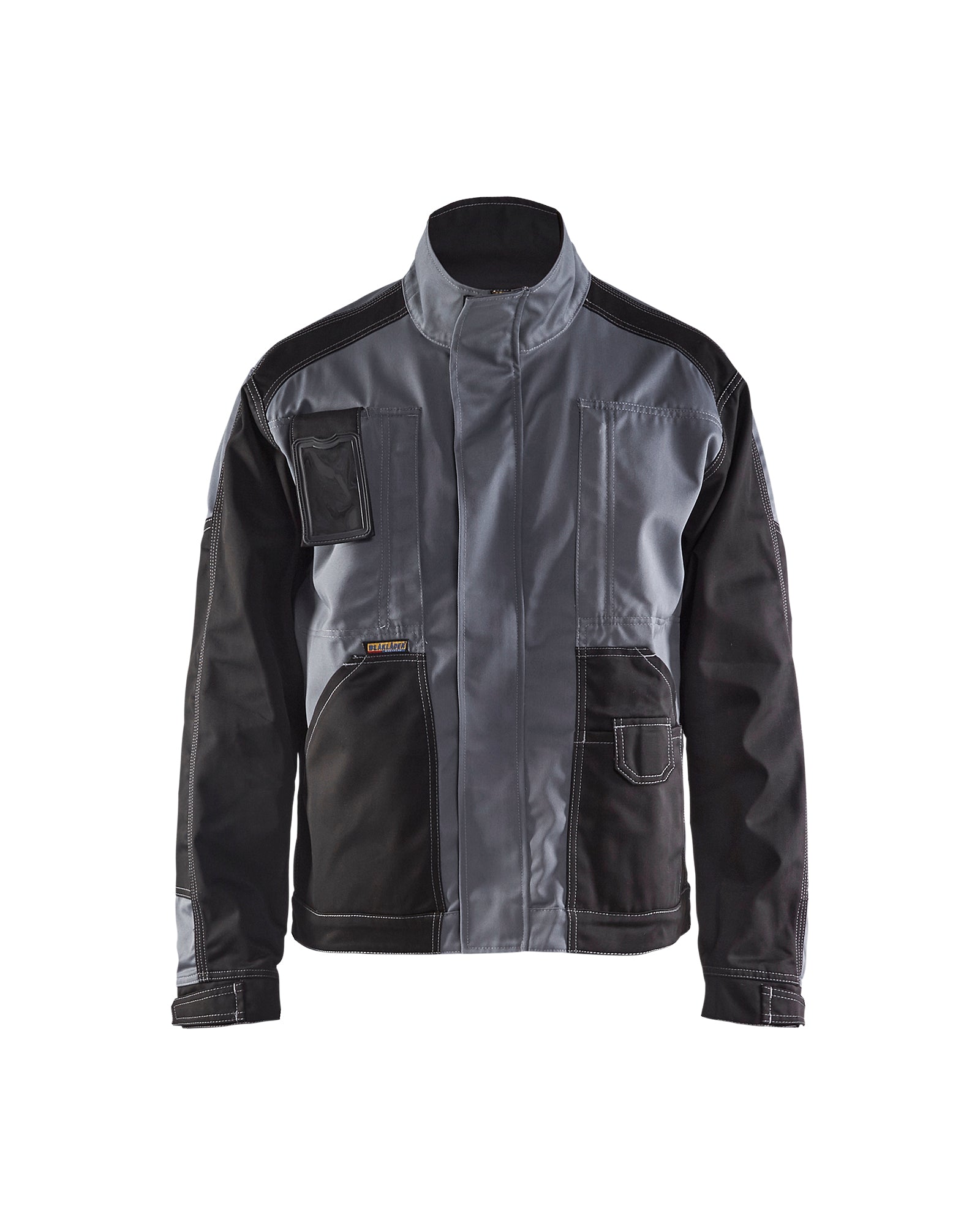 Blakläder Profiljacke mit Stehkragen, Reißverschluss und Brusttasche, dunkelgrau-schwarz