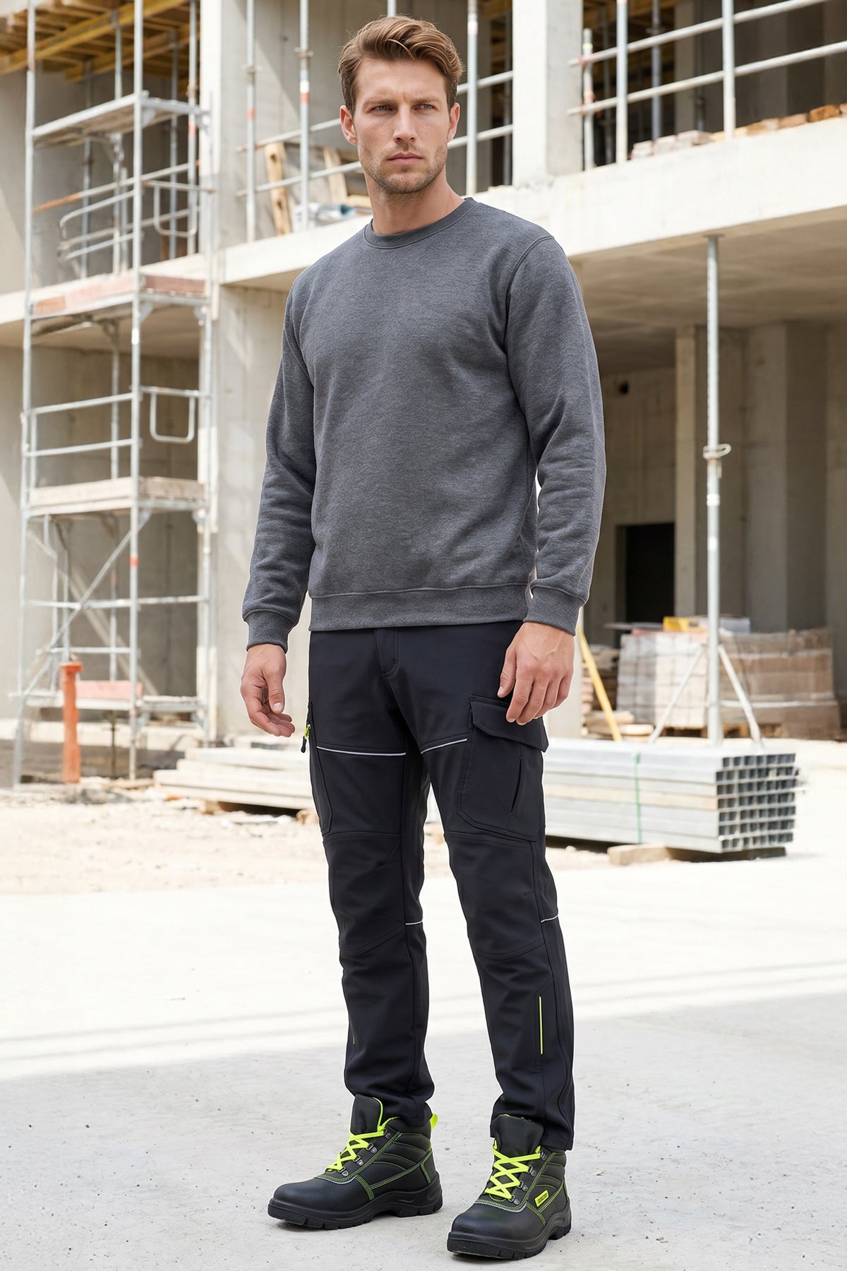 ISM Softshell Bundhose Storm Grau Handwerk Industrie ISMONT