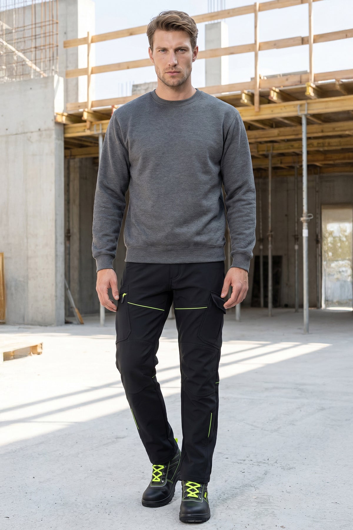 ISM Softshell Bundhose Storm Grau Handwerk Industrie ISMONT