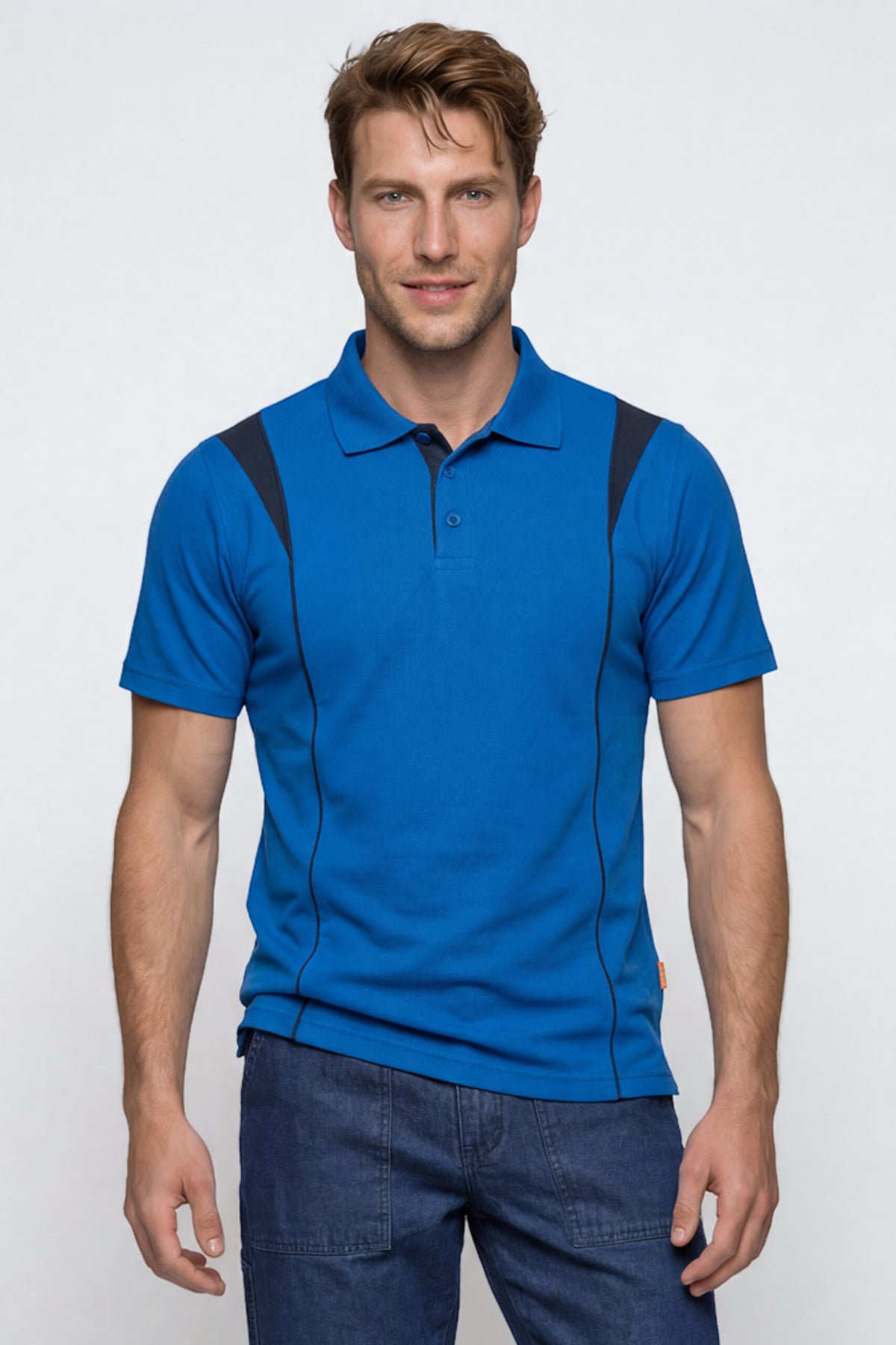 VIZON Polo-Shirt Kornblau-Marine | Arbeit & Gastronomie ISMONT