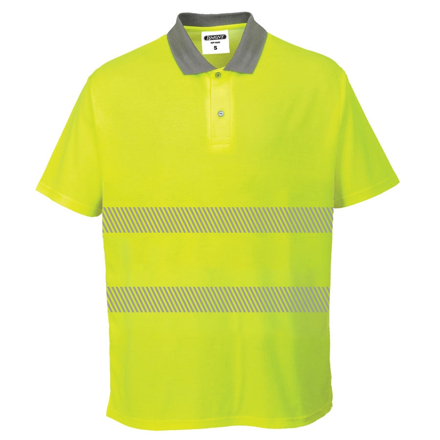 Warnschutz Polo-Shirt Gelb | EN ISO 20471 ISMONT