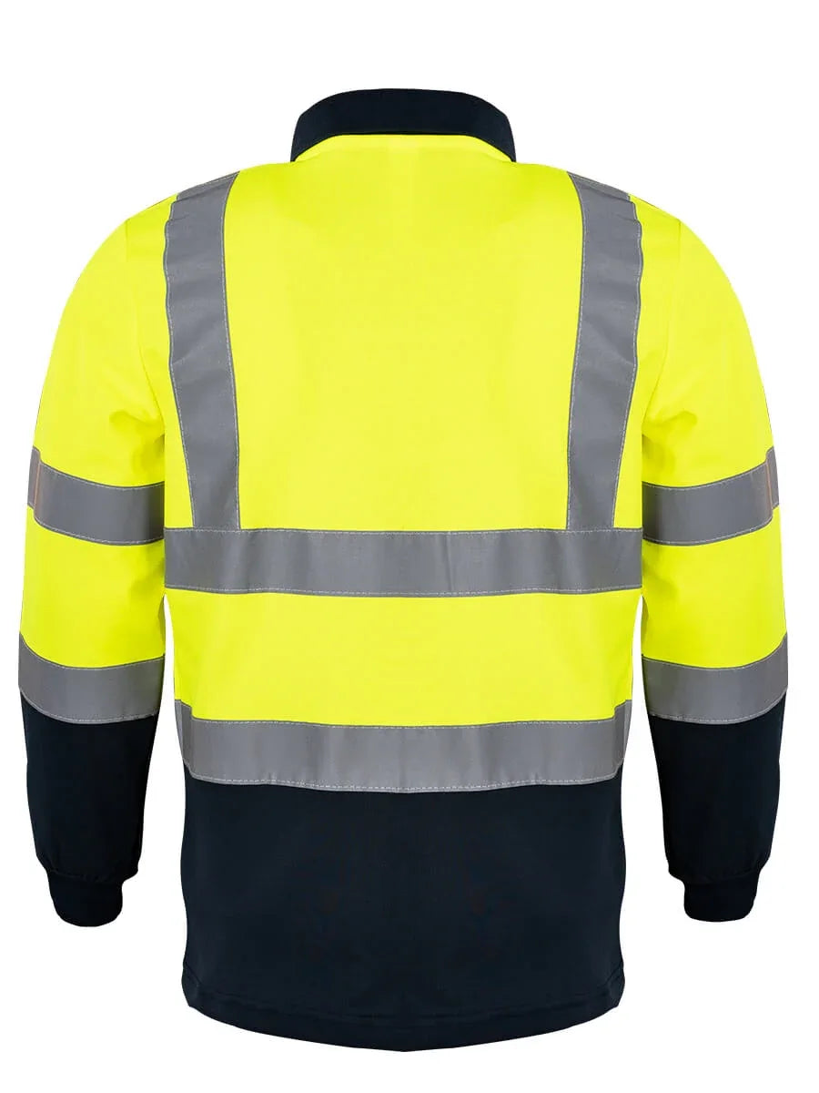 Zweifarbiges Langarm Polo-Shirt / ISM 6613 - ISMONT Workwear & Safety