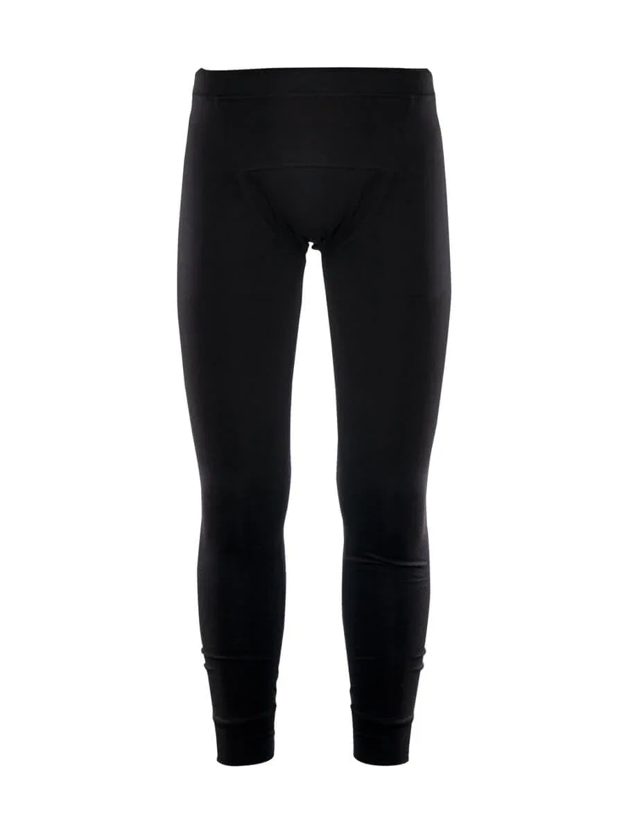 Thermo-Unterhose ISMONT ISM 9201, schwarze lange Unterhose mit Knöchelbündchen