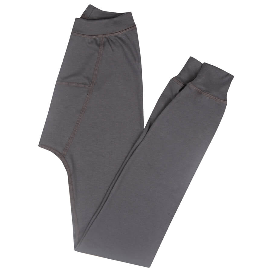 Thermo-Unterhose aus grauem Stretch, langer Beinschnitt mit elastischem Bund