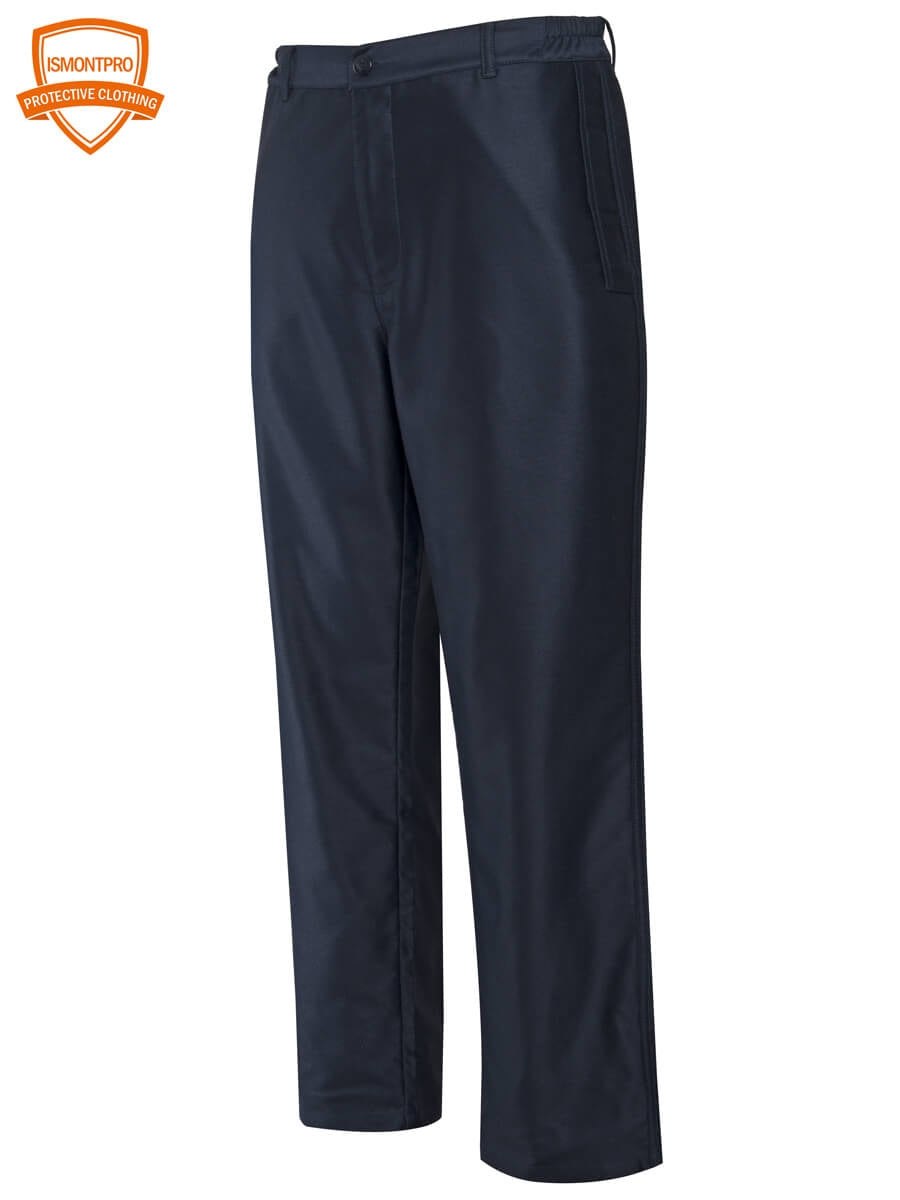 Flammhemmende Schweißerhose, marineblau, gerader Beinverlauf, Frontansicht