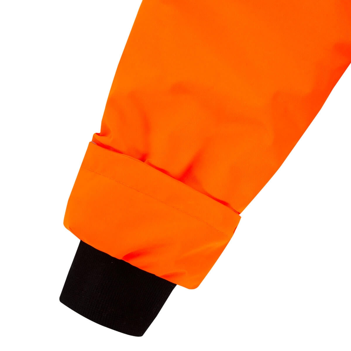 Warnschutz-Parka NORTHER, orange Ärmel mit schwarzem Bündchen am Saum
