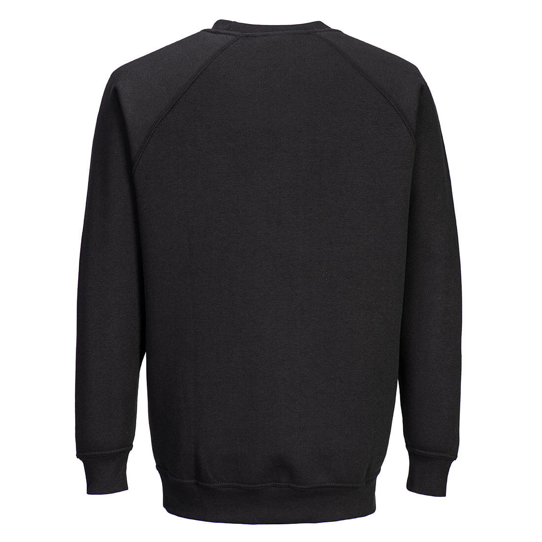 Schwarzer Sweatshirt mit Rundhalsausschnitt und langen Ärmeln, Rückansicht