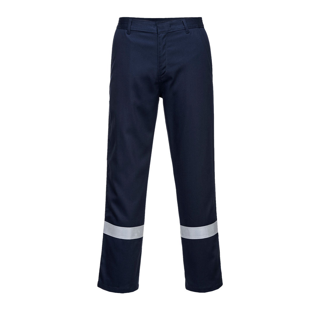 Portwest Bizweld Iona Bundhose BZ14 in Marineblau mit reflektierenden Streifen am Bein