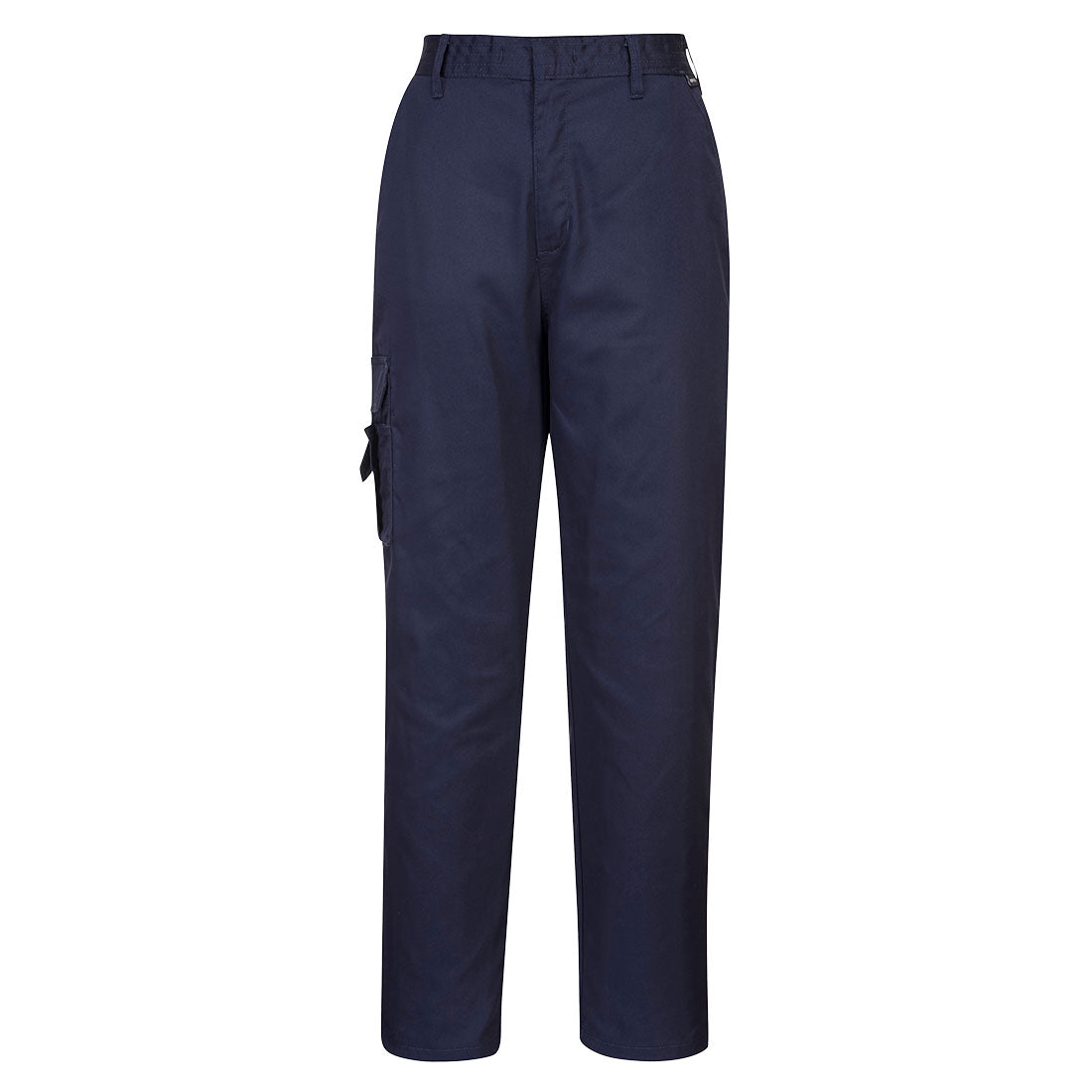 Dunkelblaue Damen-Bundhose mit Seiten-Taschen und Kletterschlaufen