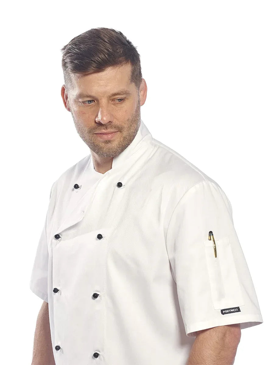 C734 - Kent Kochjacke Weiß / PW C734-01 - ISMONT Workwear & Safety