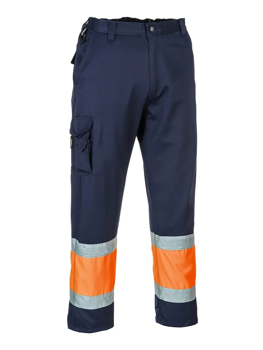 E049 - 2-farbige Warnschutz-Combat Hose / PW E049-01 - ISMONT Workwear & Safety