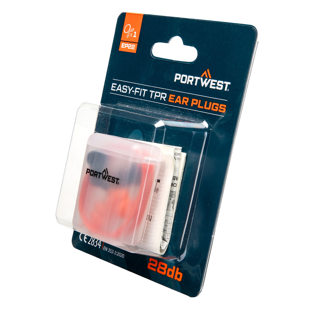 Gehörschutzstöpsel EP22 in Blisterverpackung, Easy-Fit TPR Ear Plugs
