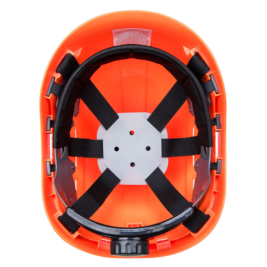 Portwest Endurance Helm-Innenteil in Orange mit schwarzem Kreuzband