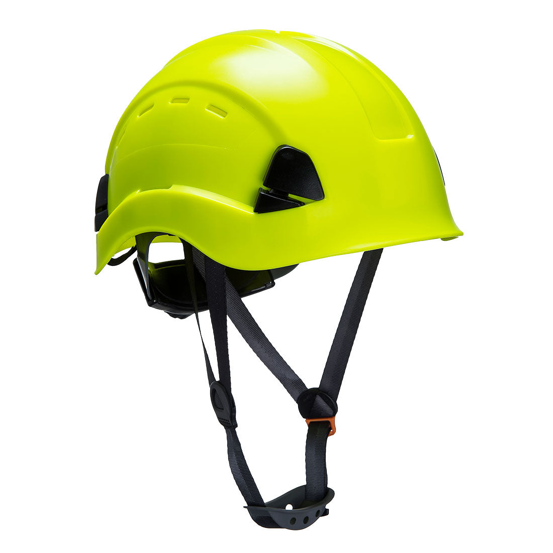 Portwest Sicherheitshelm in Neon-Gelb mit Kinnriemen