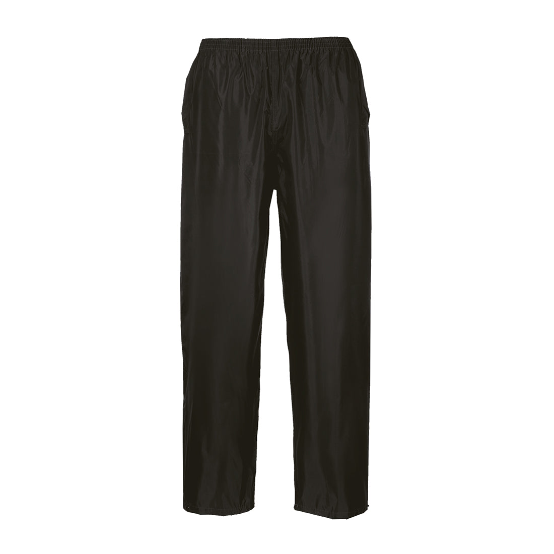 Klassische Regenhose für Erwachsene, dunkle Hose mit elastischem Bund