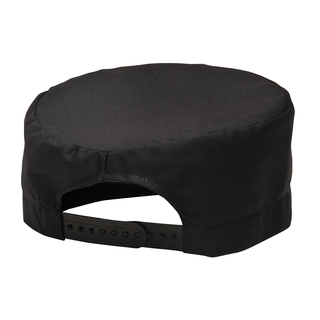 Portwest wasserfeste Kochkappe S899 in Schwarz mit verstellbarem Riemen