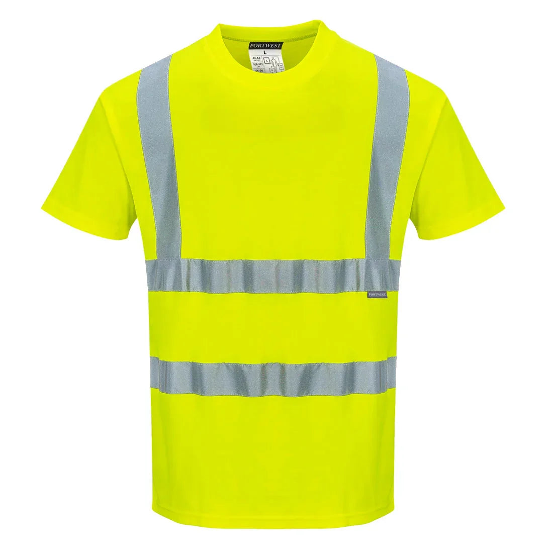 S170 - Baumwoll-Comfort-Warnschutz-Kurzarmshirt / PW S170-01 - ISMONT Workwear & Safety