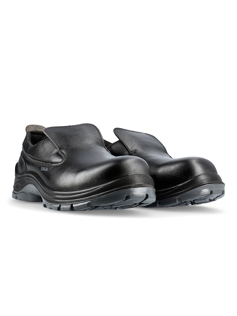 Schnürschuh Beat Low, schwarzes Lederimitat, gepolsterter Schaft, Profilsohle