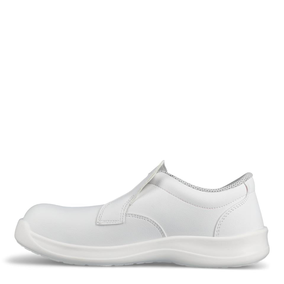 Weiße Slip-On-Schlupfschuhe mit gepolstertem Einstieg und Sohlendämpfung