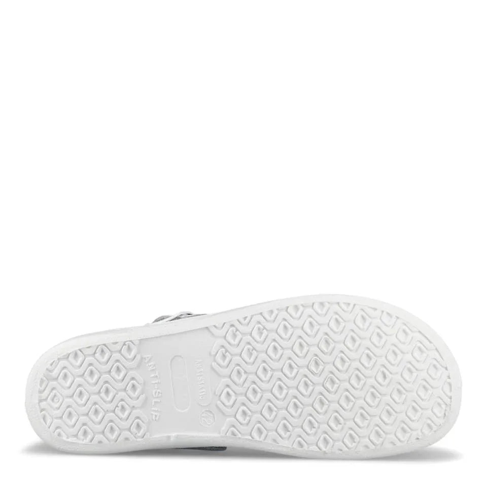 Sika-Pantolette SK 67031 weiße Laufsohle mit Profil und Trittmuster