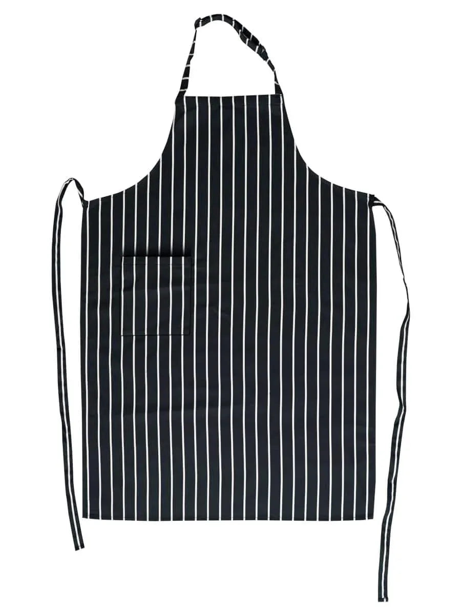 Gestreifte Latzschürze / 01 M018-09 - ISMONT Workwear & Safety