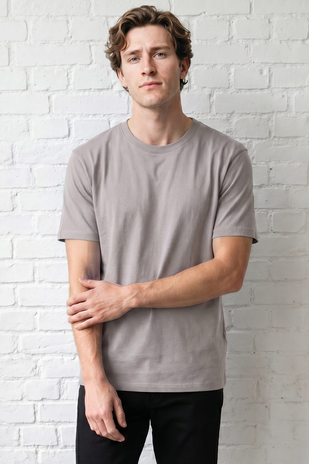 T-Shirt Rundhals Grau | Arbeit & Freizeit ISMONT