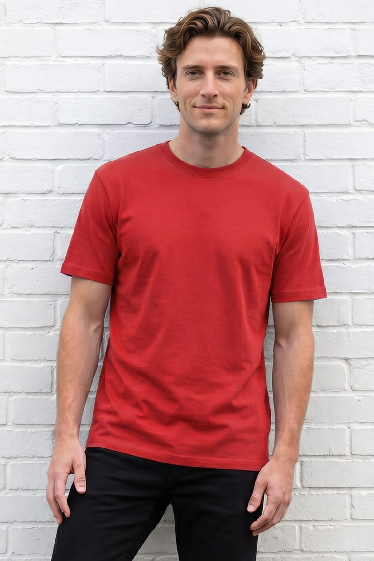 T-Shirt Rundhals Rot | Arbeit & Freizeit ISMONT