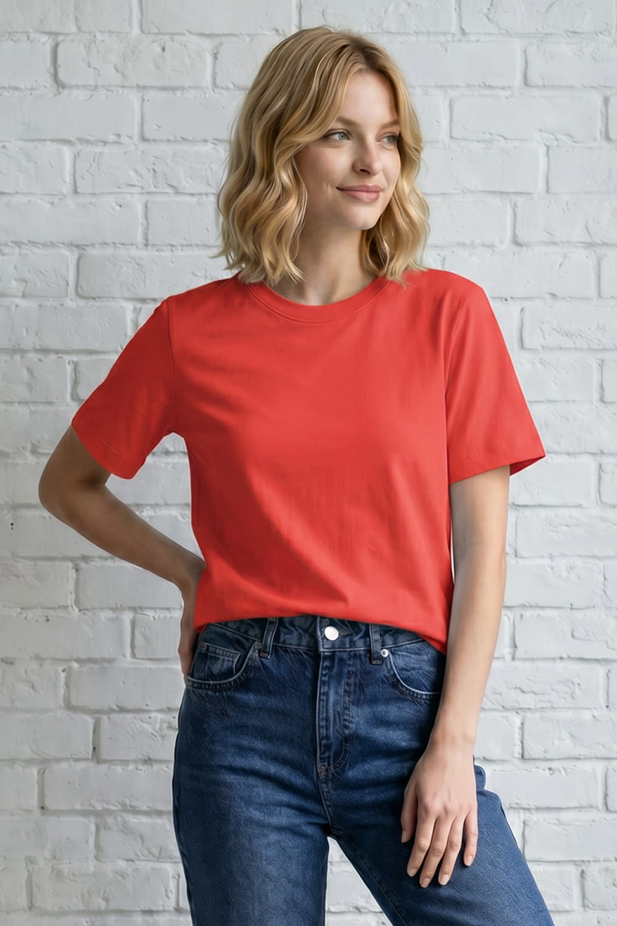 Damen T-Shirt Rot | Arbeit & Freizeit ISMONT