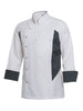 Chef Kochjacke Weiß/Grau / ISM 0035