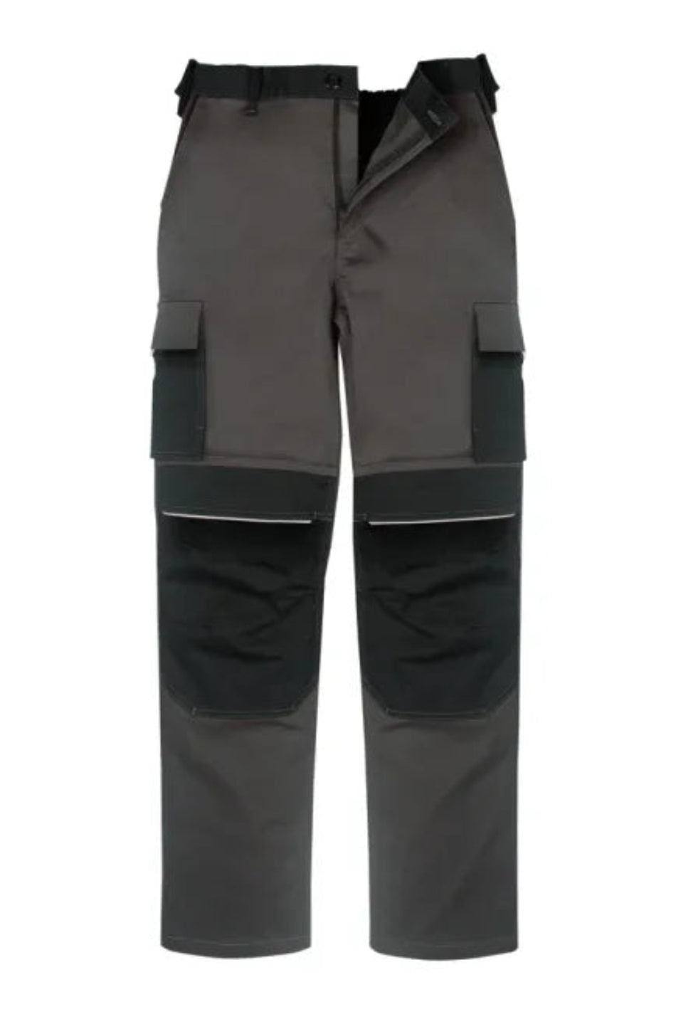 Stretch-Bundhose ISMONT mit Knie- & Beintaschen, dunkel