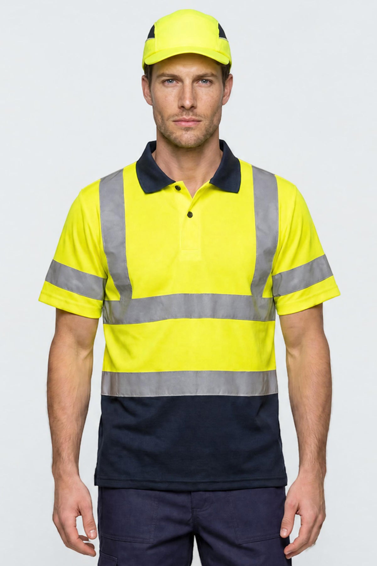 Zweifarbiges Polo-Shirt Warnschutz ISMONT