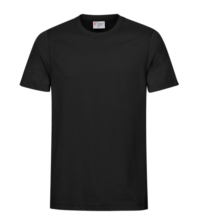 Unisex Workwear-T-Shirt mit Rundhalsausschnitt, kurze Ärmel, schwarz