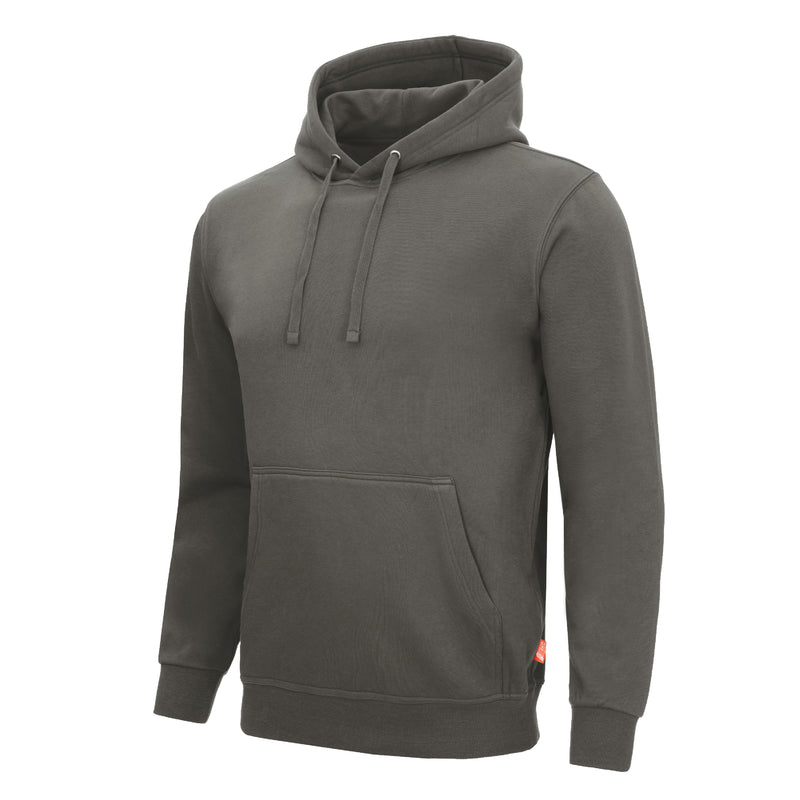 Herren-Sweatshirt mit Kapuze, dunkelgrau, Kängurutasche und Tunnelzug