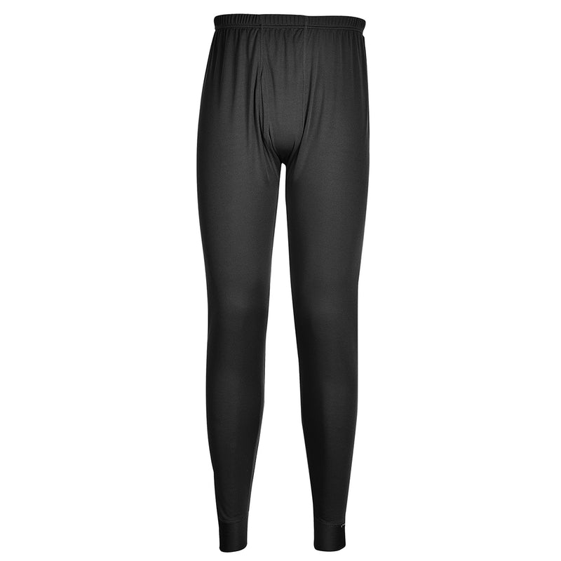 Thermo-Unterziehleggings in Schwarz mit elastischem Bund und schmalem Bein