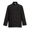 C834 - Somerset Kochjacke Schwarz / PW C834-02