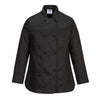 C837 - Rachel Damenkoch Jacke langarm Schwarz / PW C837-02