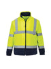 F301 - Zweifarbige Warnschutz-Fleece-Jacke / PW F301-01