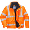 Warnschutz-Bomber Jacke + Logo Druck Rücken / PW RT32-MTC